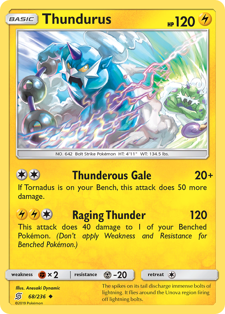 Thundurus (68/236) [Sun & Moon: Unified Minds] | Cracking-Singles