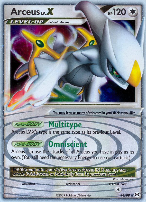 Arceus LV.X (94/99) [Platinum: Arceus] | Cracking-Singles