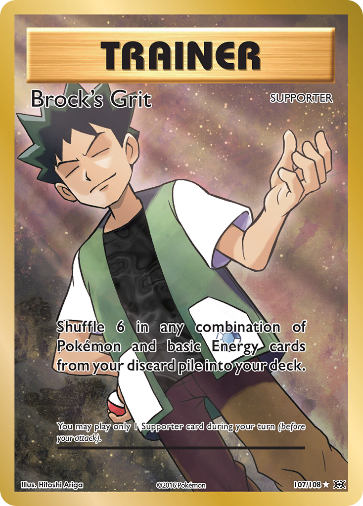 Brock's Grit (107/108) [XY: Evolutions] | Cracking-Singles