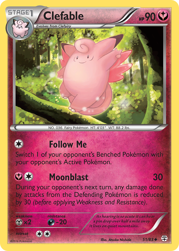 Clefable (51/83) [XY: Generations] | Cracking-Singles