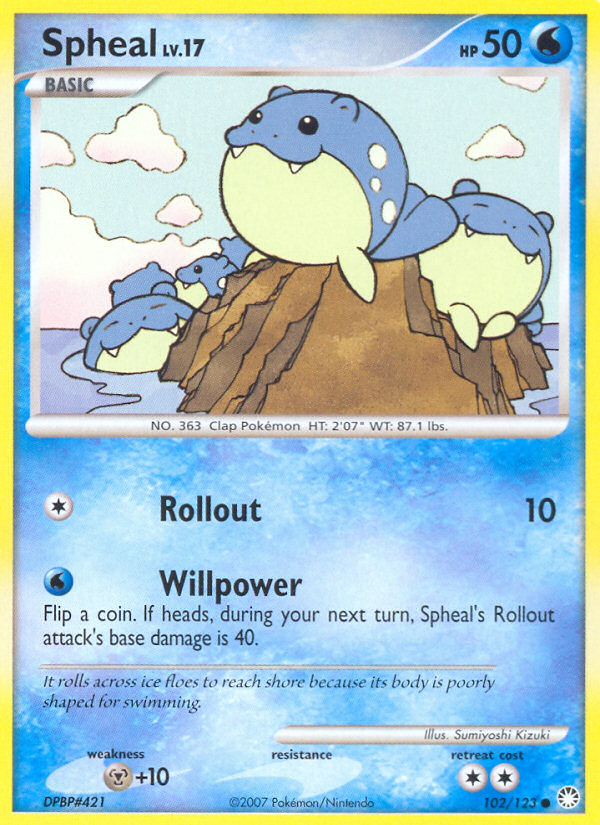 Spheal (102/123) [Diamond & Pearl: Mysterious Treasures] | Cracking-Singles