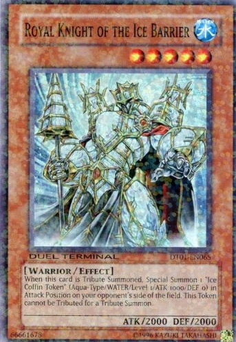 Royal Knight of the Ice Barrier [DT01-EN065] Super Rare | Cracking-Singles