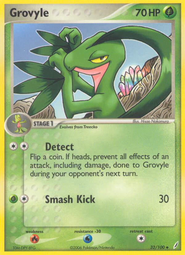 Grovyle (32/100) [EX: Crystal Guardians] | Cracking-Singles