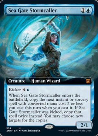 Sea Gate Stormcaller (Extended Art) [Zendikar Rising] | Cracking-Singles