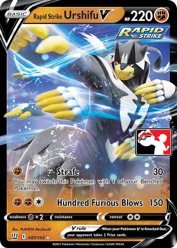 Rapid Strike Urshifu V (087/163) [Prize Pack Series One] | Cracking-Singles