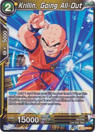 Krillin, Going All-Out [DB3-084] | Cracking-Singles