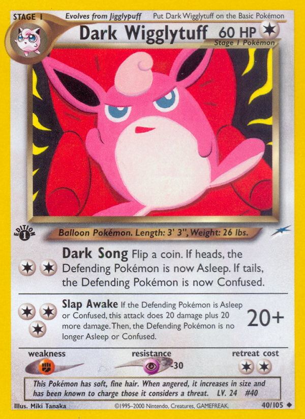 Dark Wigglytuff (40/105) [Neo Destiny 1st Edition] | Cracking-Singles