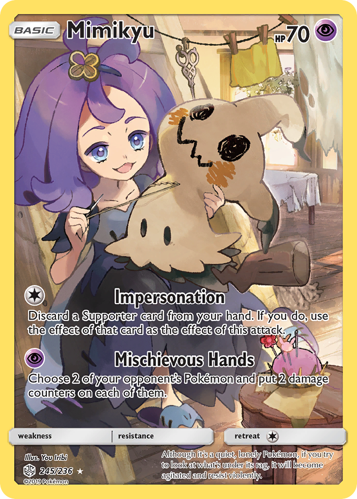 Mimikyu (245/236) [Sun & Moon: Cosmic Eclipse] | Cracking-Singles