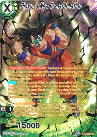 Ginyu, a New Transformation (SPR) [BT12-088] | Cracking-Singles