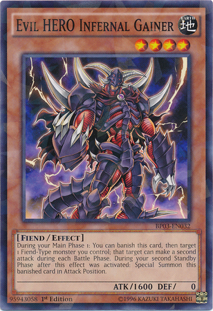 Evil HERO Infernal Gainer [BP03-EN032] Shatterfoil Rare | Cracking-Singles