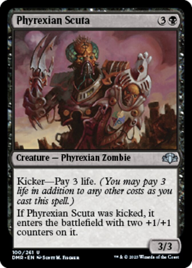 Phyrexian Scuta [Dominaria Remastered] | Cracking-Singles