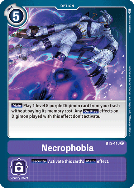 Necrophobia [BT3-110] [Release Special Booster Ver.1.5] | Cracking-Singles