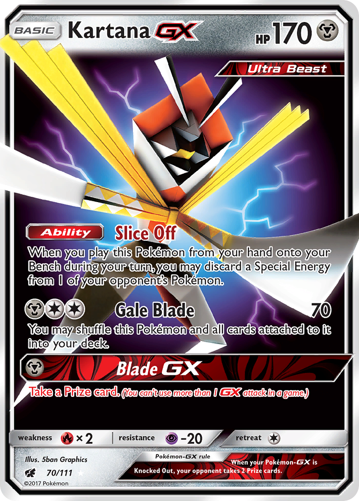 Kartana GX (70/111) [Sun & Moon: Crimson Invasion] | Cracking-Singles