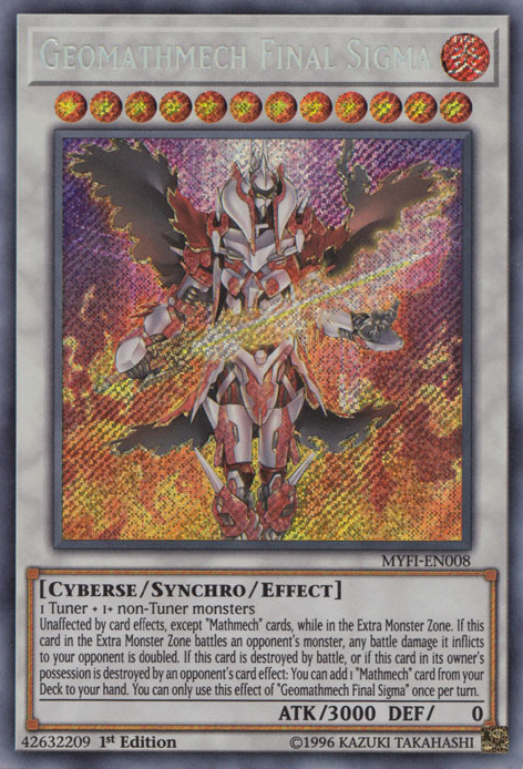 Geomathmech Final Sigma [MYFI-EN008] Secret Rare | Cracking-Singles