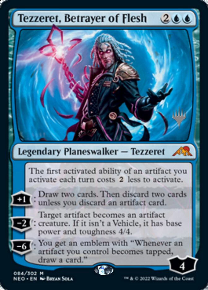 Tezzeret, Betrayer of Flesh (Promo Pack) [Kamigawa: Neon Dynasty Promos] | Cracking-Singles