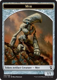 Myr (023) // Thopter (025) Double-sided Token [Commander 2018 Tokens] | Cracking-Singles