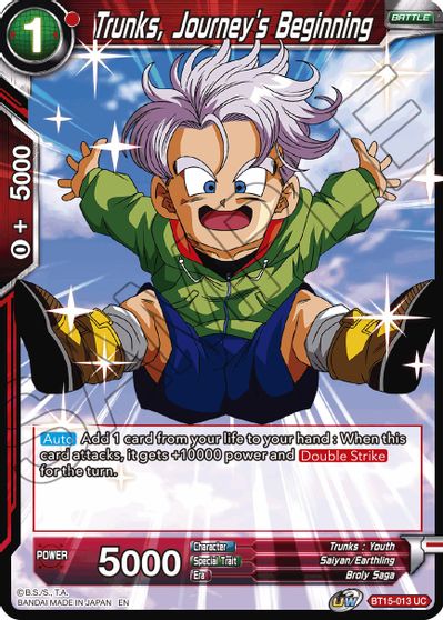 Trunks, Journey's Beginning [BT15-013] | Cracking-Singles