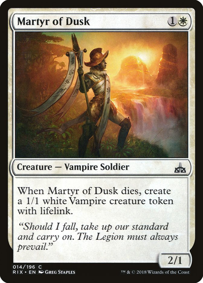 Martyr of Dusk [Rivals of Ixalan] | Cracking-Singles