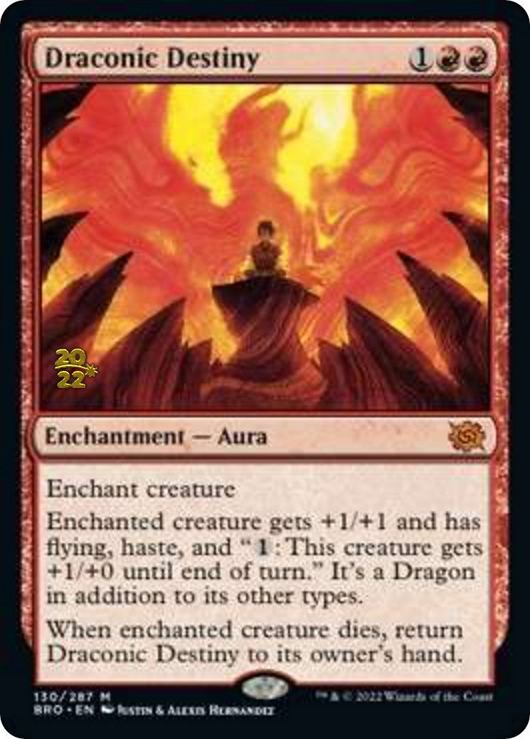 Draconic Destiny [The Brothers' War: Prerelease Promos] | Cracking-Singles