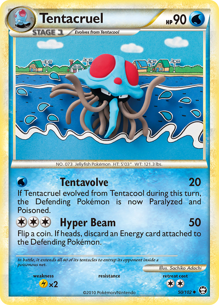 Tentacruel (50/102) [HeartGold & SoulSilver: Triumphant] | Cracking-Singles