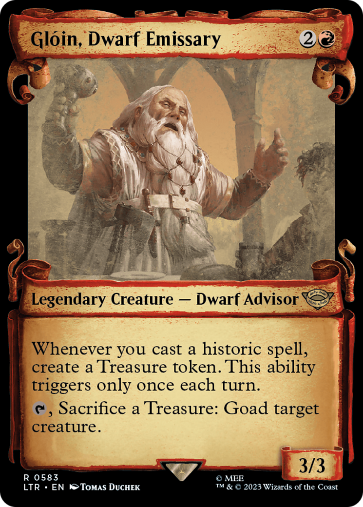 Gloin, Dwarf Emissary [The Lord of the Rings: Tales of Middle-Earth Showcase Scrolls] | Cracking-Singles