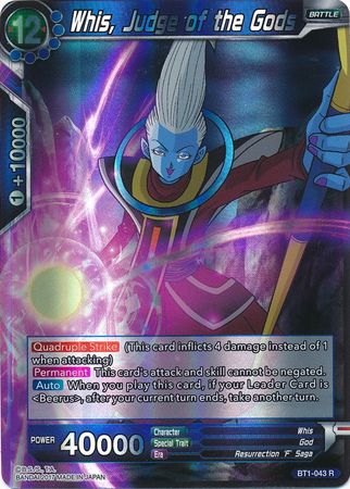 Whis, Judge of the Gods [BT1-043] | Cracking-Singles