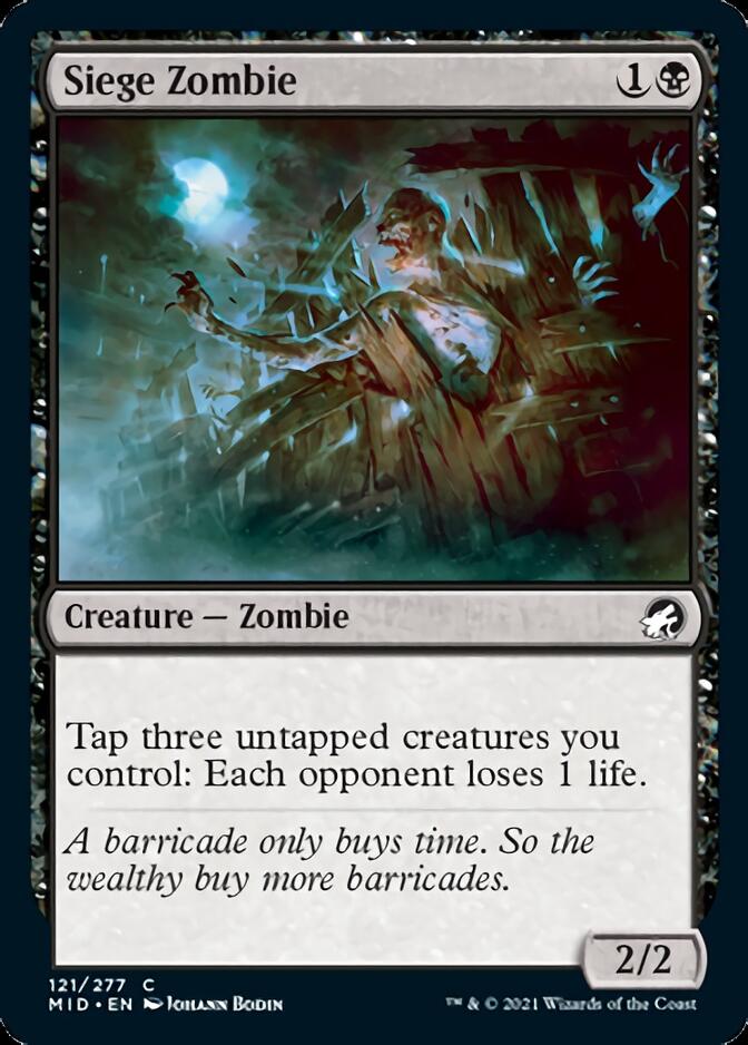 Siege Zombie [Innistrad: Midnight Hunt] | Cracking-Singles