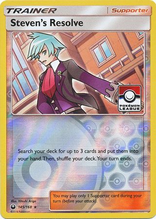 Steven's Resolve (145/168) (League Promo) [Sun & Moon: Celestial Storm] | Cracking-Singles