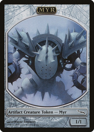 Myr Token (Mirrodin) [Magic Player Rewards 2004] | Cracking-Singles