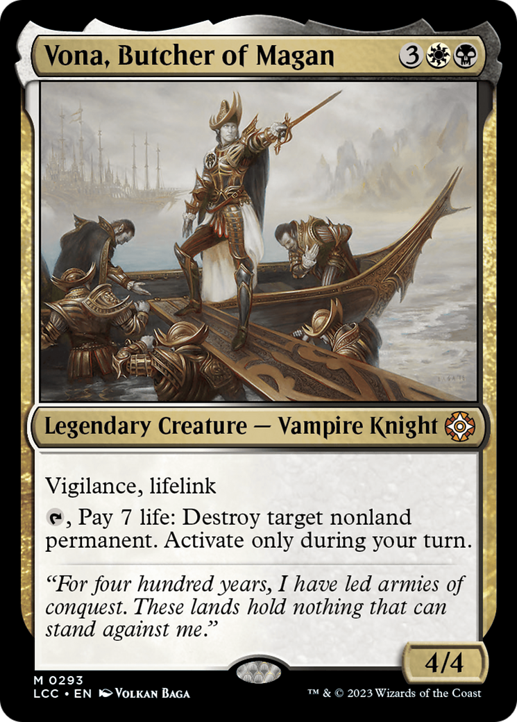 Vona, Butcher of Magan [The Lost Caverns of Ixalan Commander] | Cracking-Singles