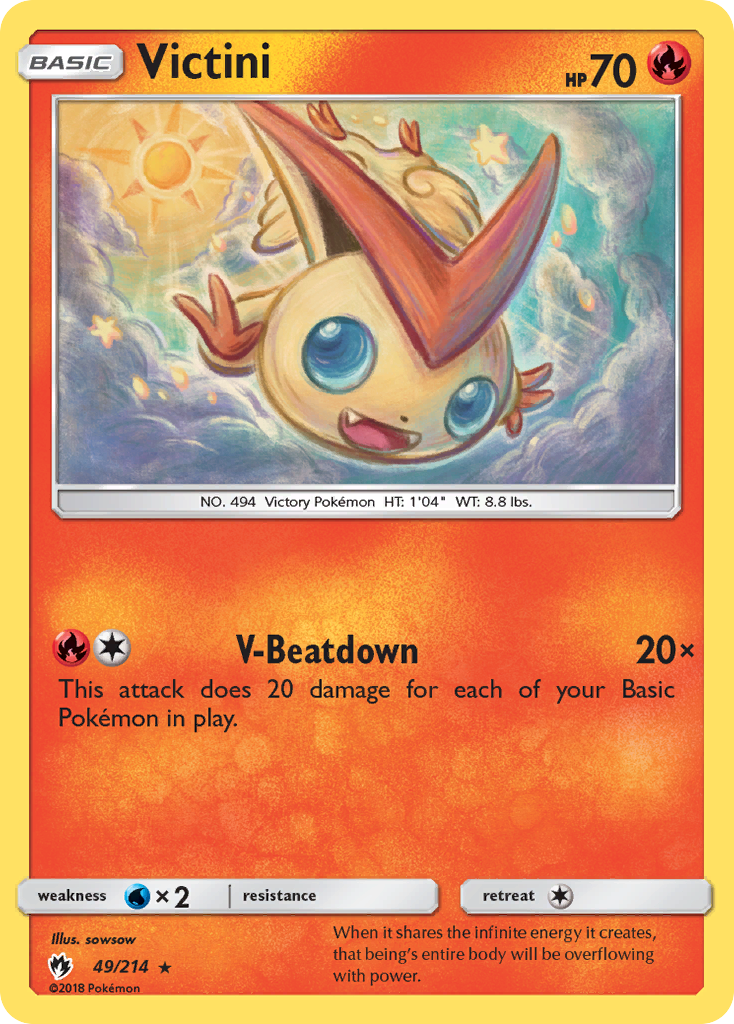 Victini (49/214) [Sun & Moon: Lost Thunder] | Cracking-Singles