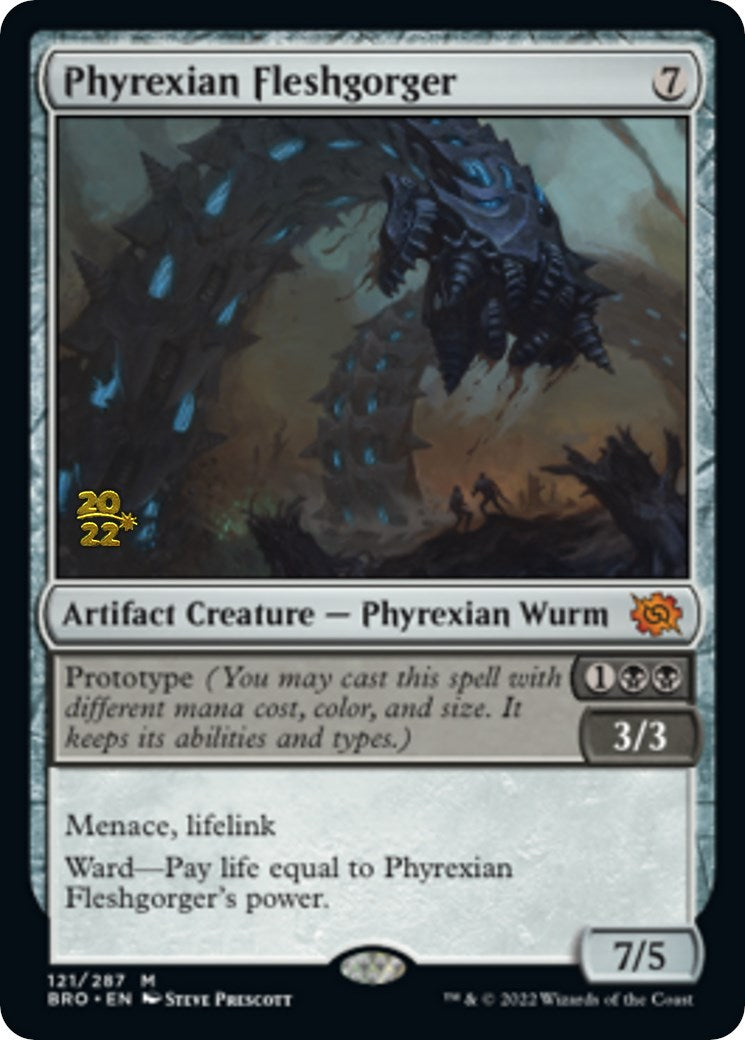 Phyrexian Fleshgorger [The Brothers' War: Prerelease Promos] | Cracking-Singles