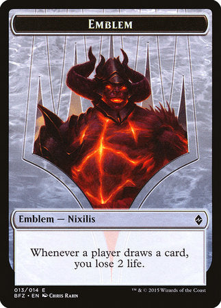 Emblem - Ob Nixilis Reignited [Battle for Zendikar Tokens] | Cracking-Singles