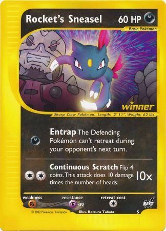 Rocket's Sneasel (5) (Jumbo Card) [Best of Promos] | Cracking-Singles