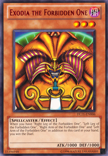 Exodia the Forbidden One (Red) [DL11-EN006] Rare | Cracking-Singles