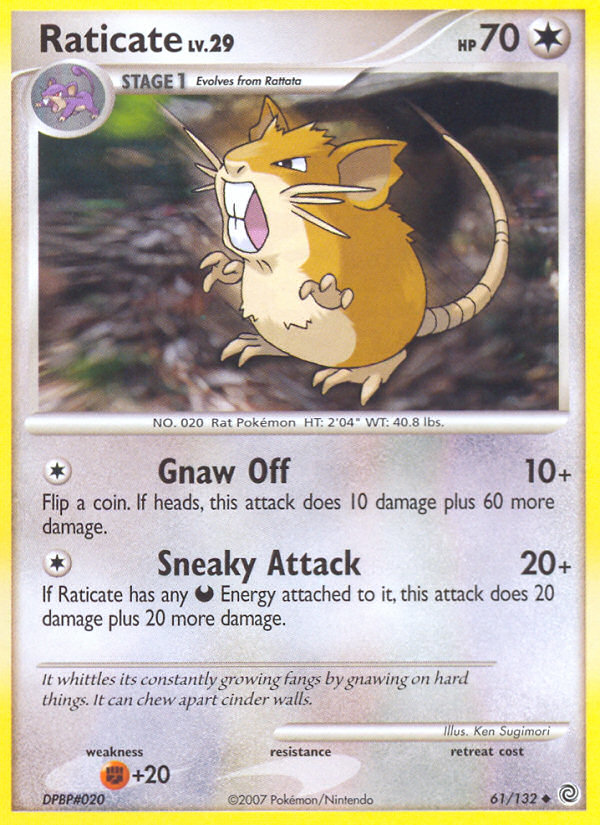 Raticate (61/132) [Diamond & Pearl: Secret Wonders] | Cracking-Singles