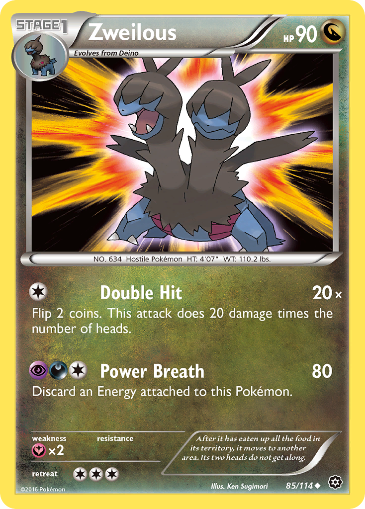 Zweilous (85/114) [XY: Steam Siege] | Cracking-Singles