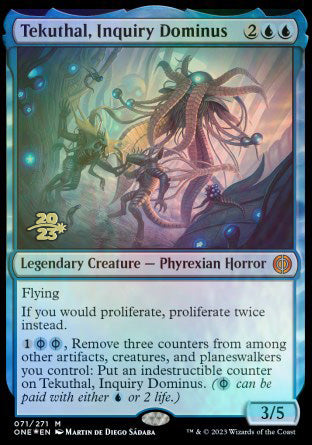 Tekuthal, Inquiry Dominus [Phyrexia: All Will Be One Prerelease Promos] | Cracking-Singles