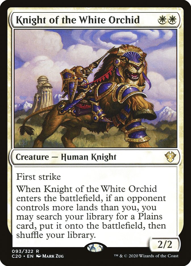 Knight of the White Orchid [Commander 2020] | Cracking-Singles