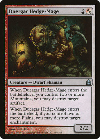 Duergar Hedge-Mage [Commander 2011] | Cracking-Singles