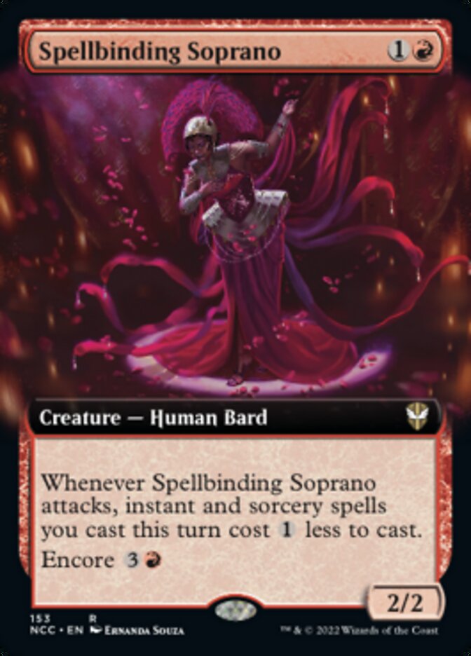 Spellbinding Soprano (Extended Art) [Streets of New Capenna Commander] | Cracking-Singles