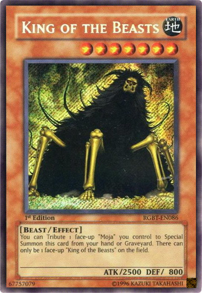 King of the Beasts [RGBT-EN086] Secret Rare | Cracking-Singles