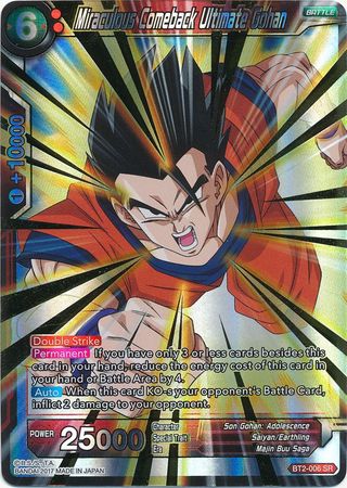 Miraculous Comeback Ultimate Gohan [BT2-006] | Cracking-Singles