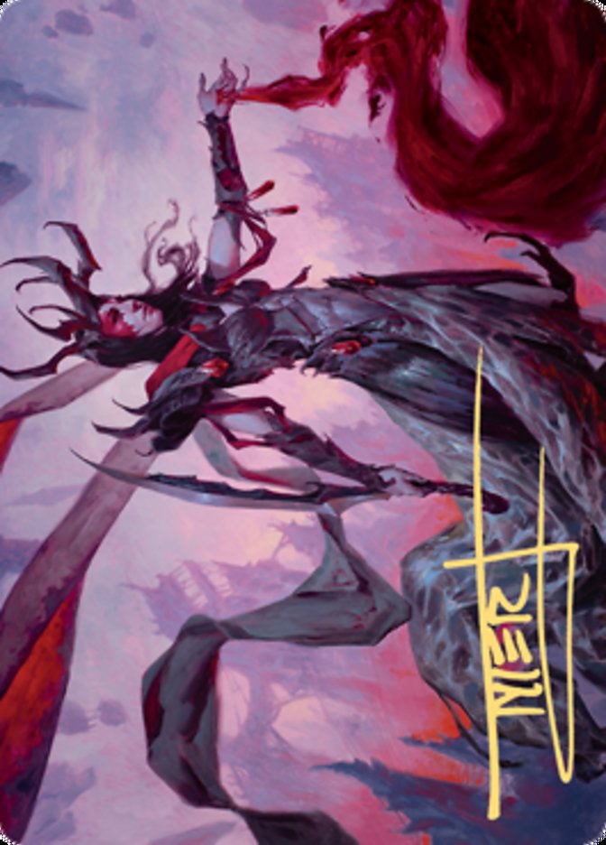 Drana, the Last Bloodchief Art Card [Zendikar Rising Art Series] | Cracking-Singles