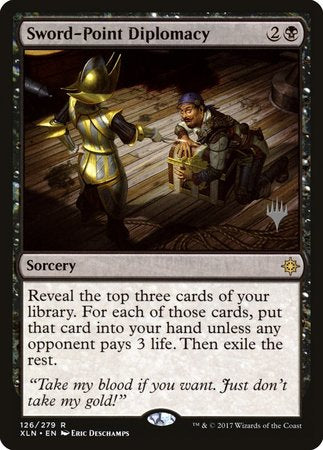 Sword-Point Diplomacy [Ixalan Promos] | Cracking-Singles