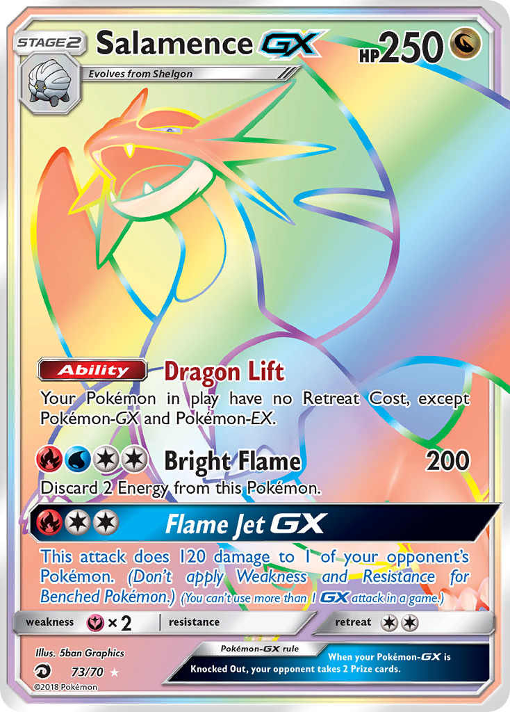 Salamence GX (73/70) [Sun & Moon: Dragon Majesty] | Cracking-Singles