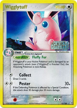 Wigglytuff (13/100) (Stamped) [EX: Crystal Guardians] | Cracking-Singles