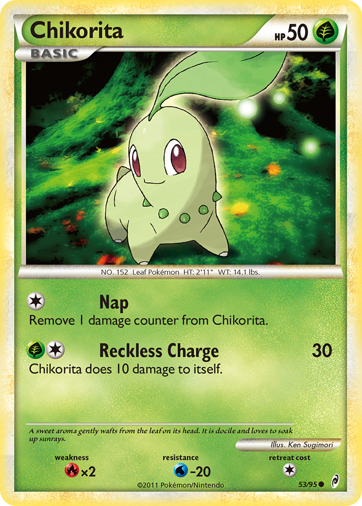 Chikorita (53/95) [HeartGold & SoulSilver: Call of Legends] | Cracking-Singles