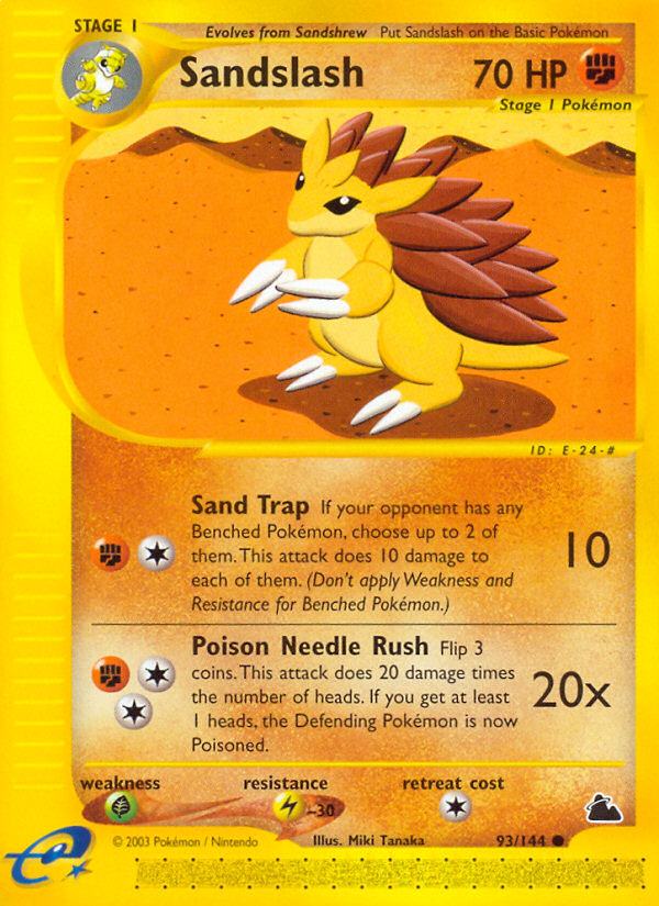 Sandslash (93/144) [Skyridge] | Cracking-Singles