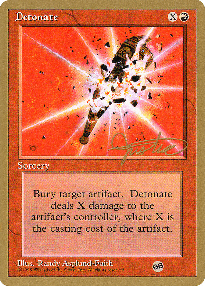 Detonate (Mark Justice) (SB) [Pro Tour Collector Set] | Cracking-Singles